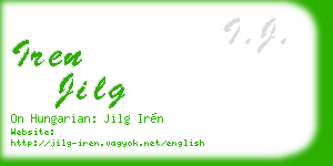 iren jilg business card
